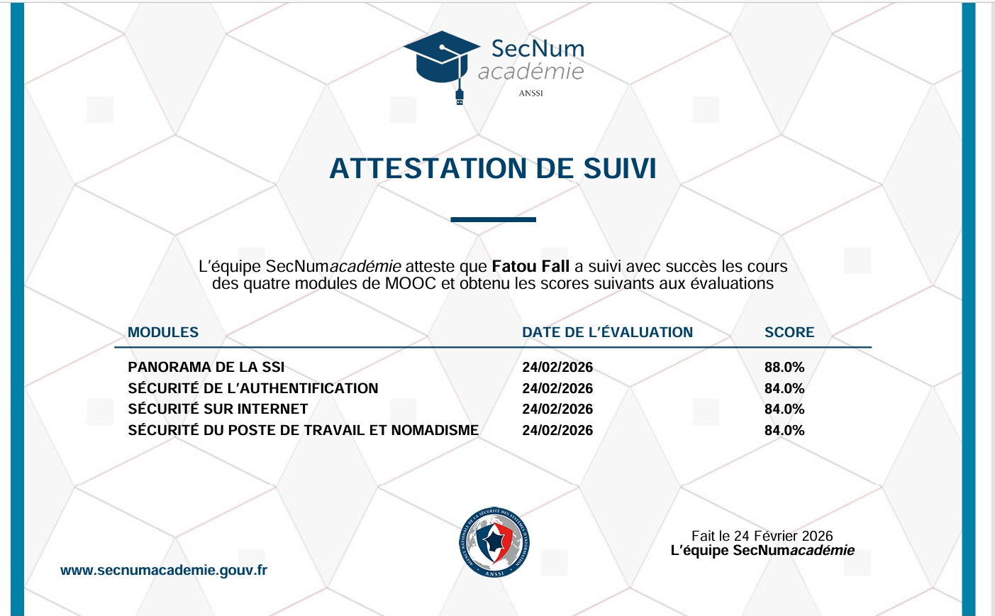 SecNumAcadémie – ANSSI