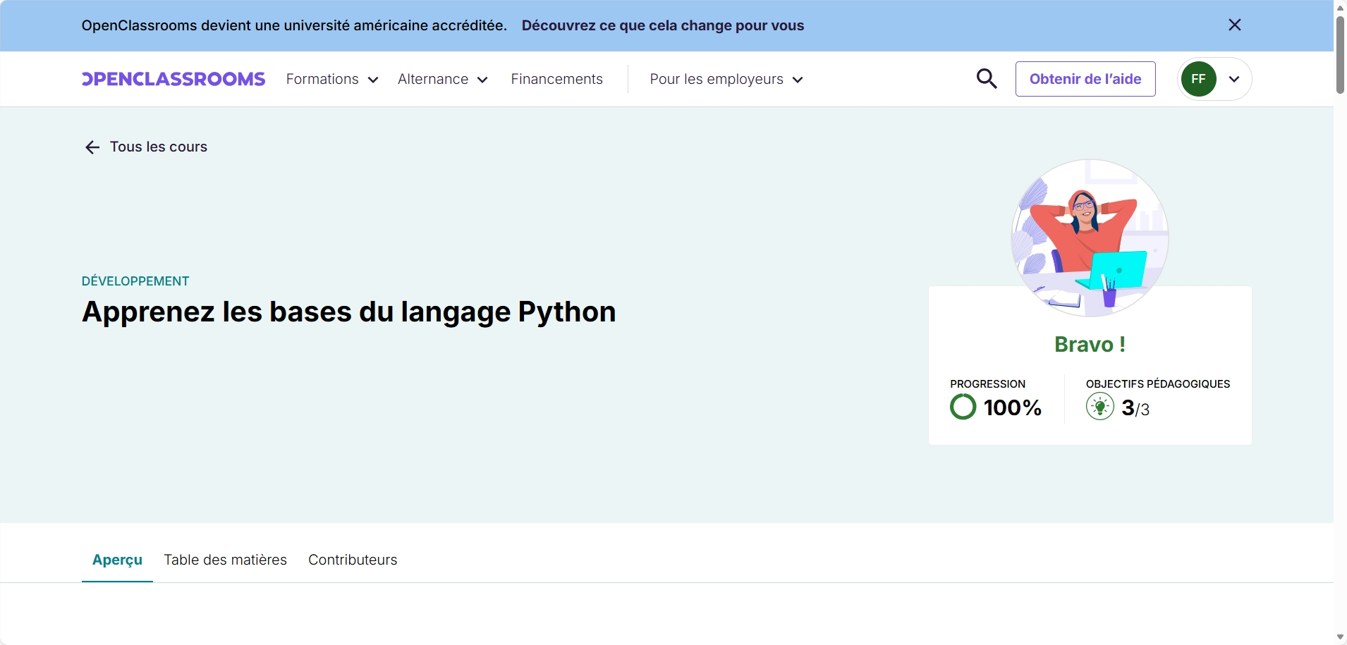 Bases du langage Python