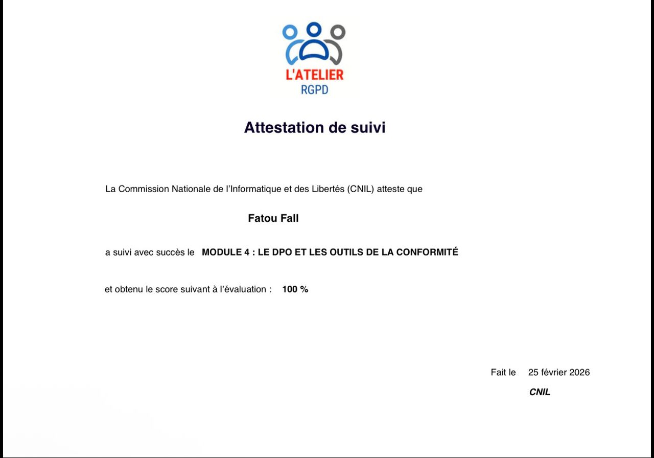 Module 4 : Le DPO et les outils de conformité